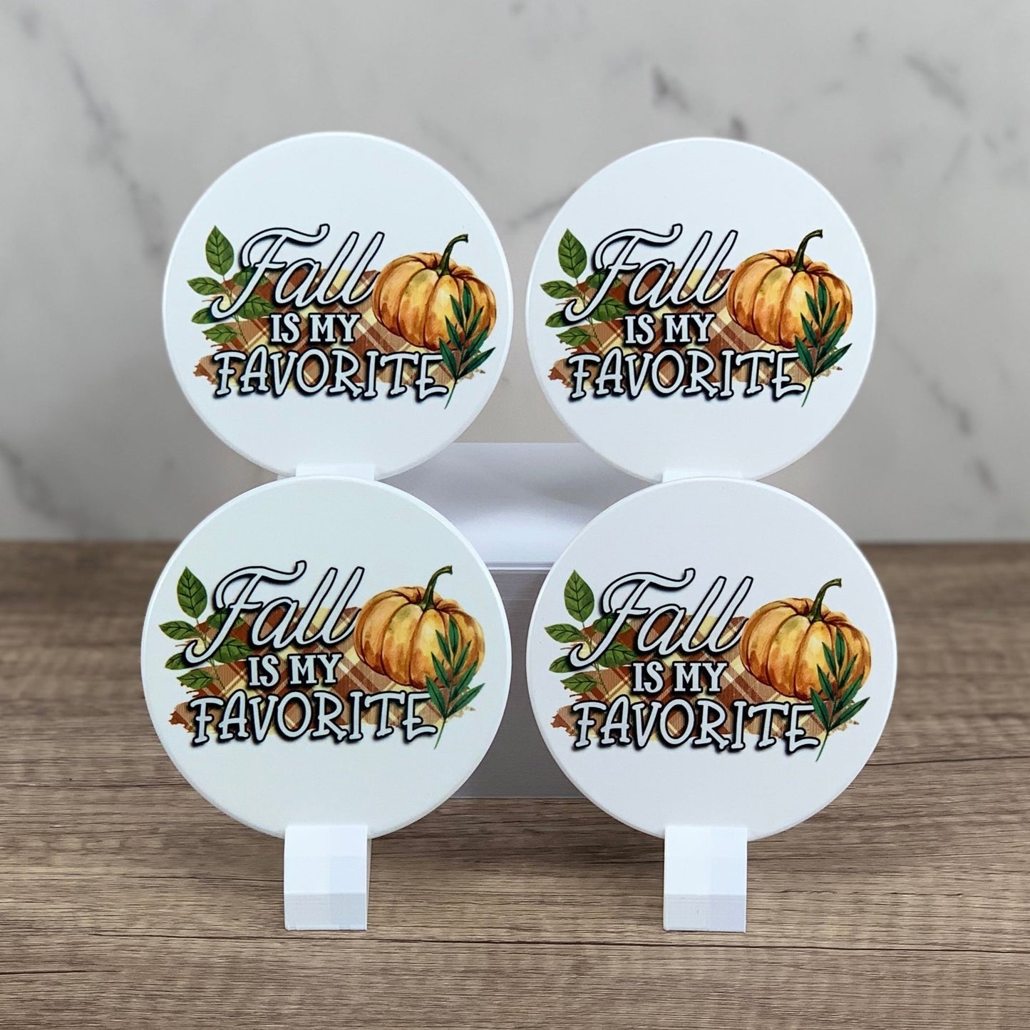 fall is my favorite themed coaster set