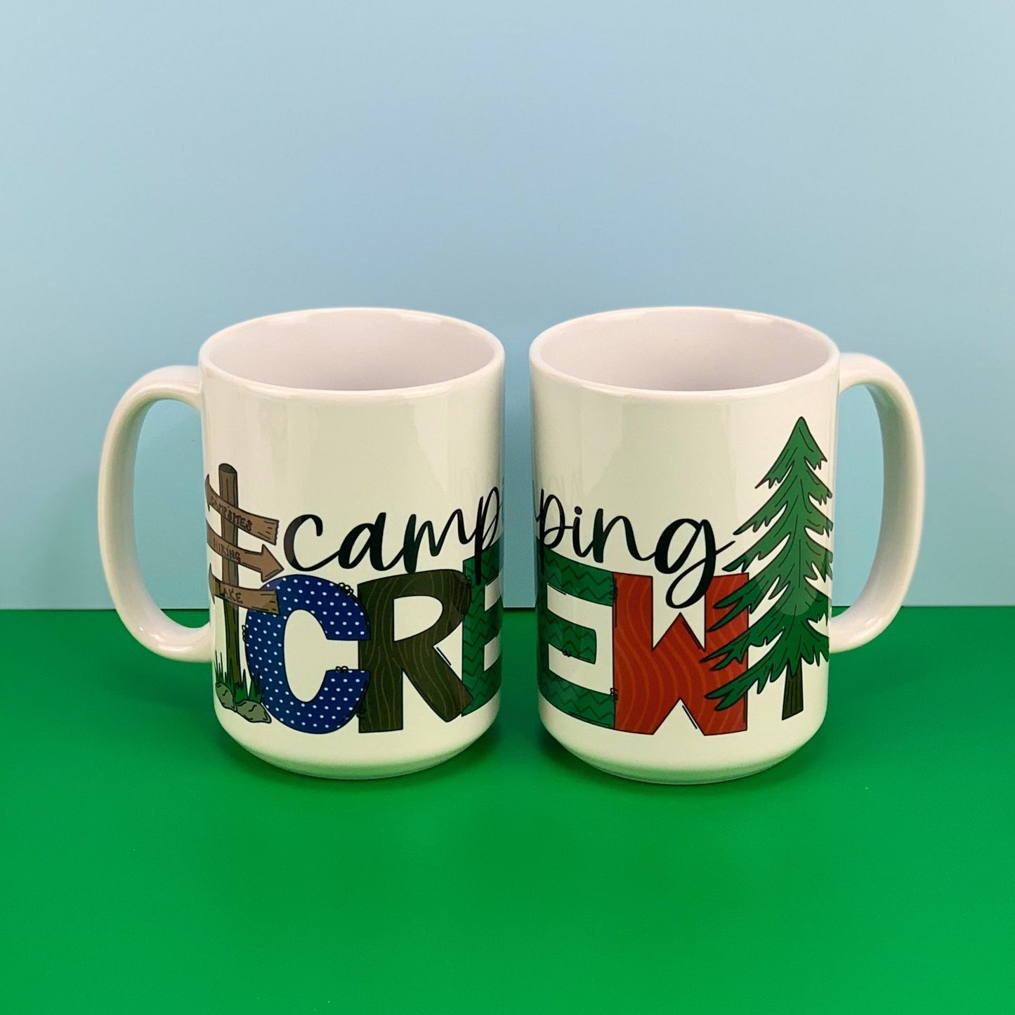Camping Crew coffee mug