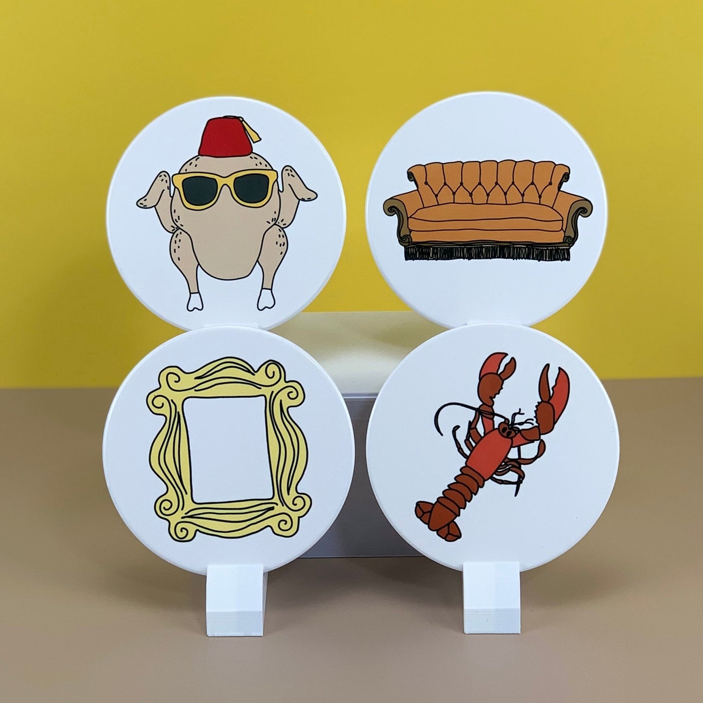Friends icons coaster set