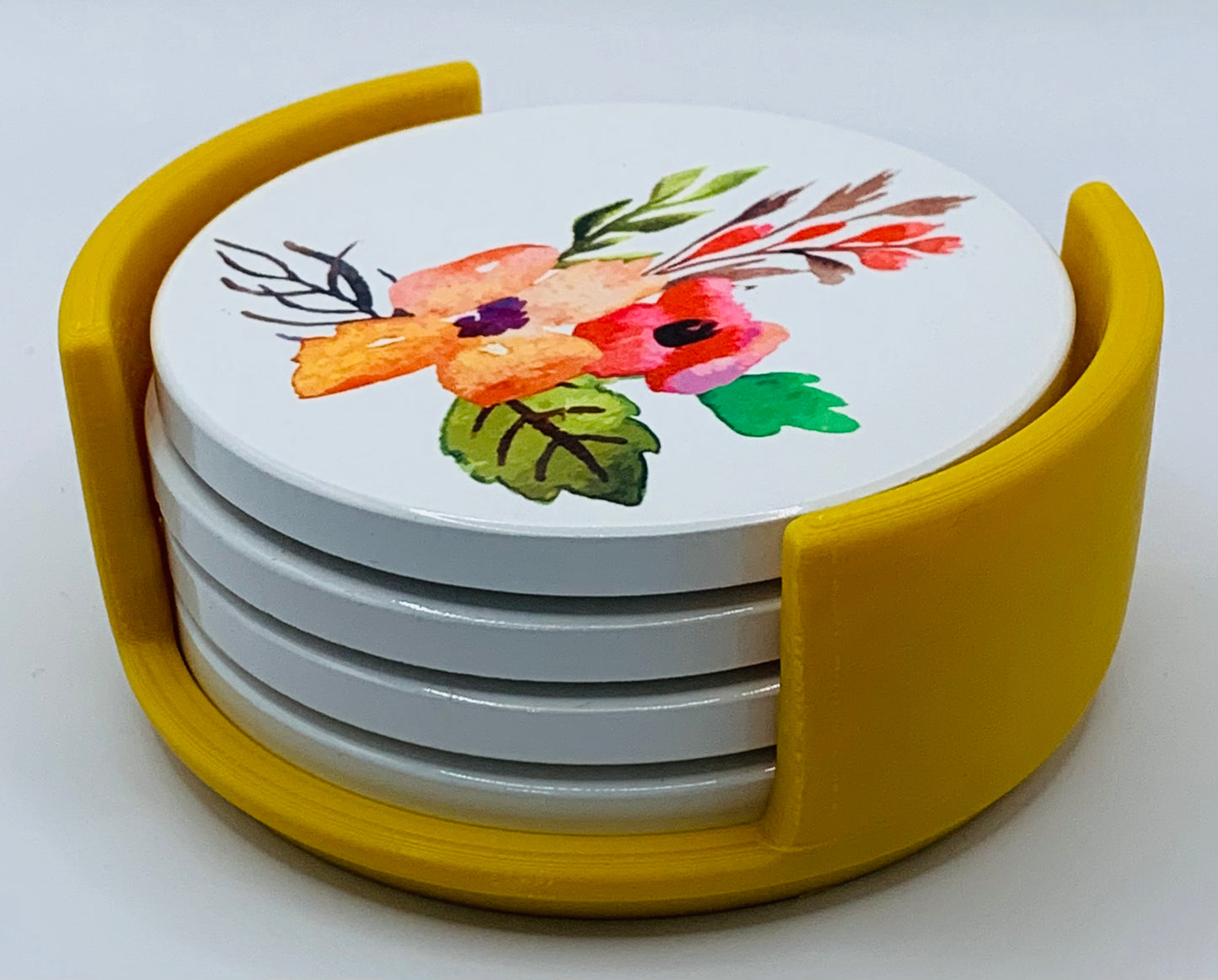 floral gold holder