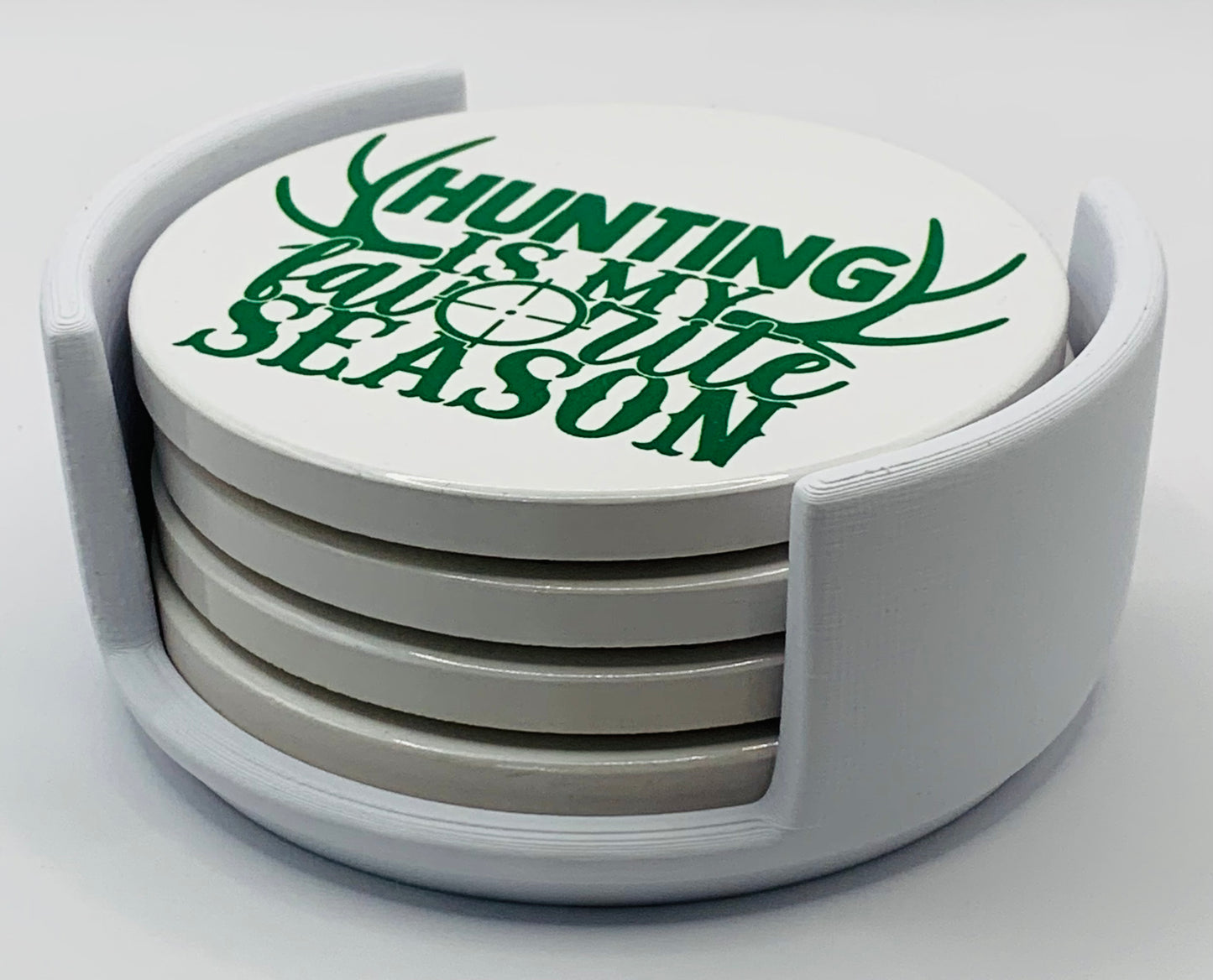 green hunting season white holder