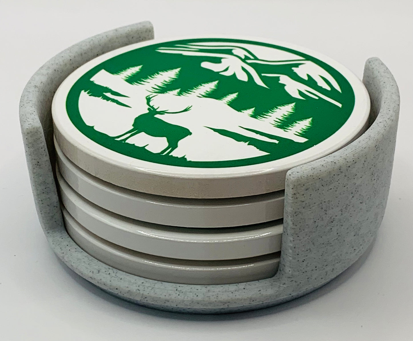 green deer mountain stone holder