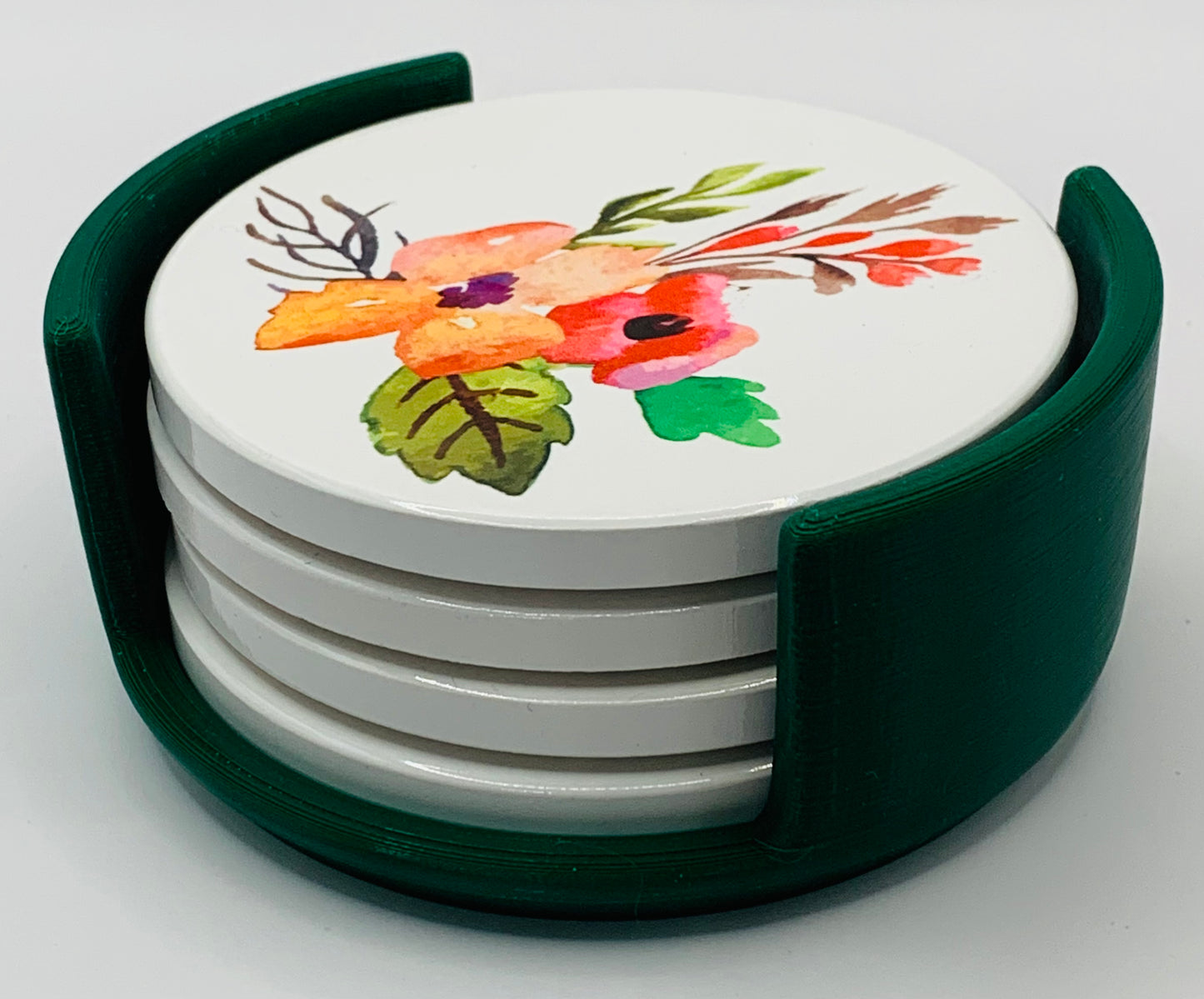 floral green holder