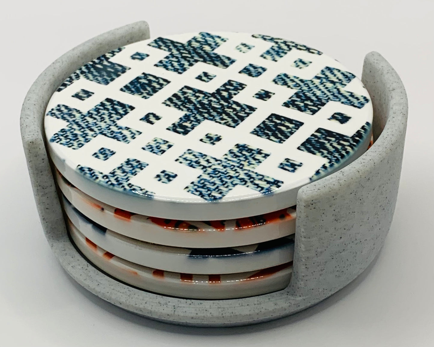 denim/paisley stone holder