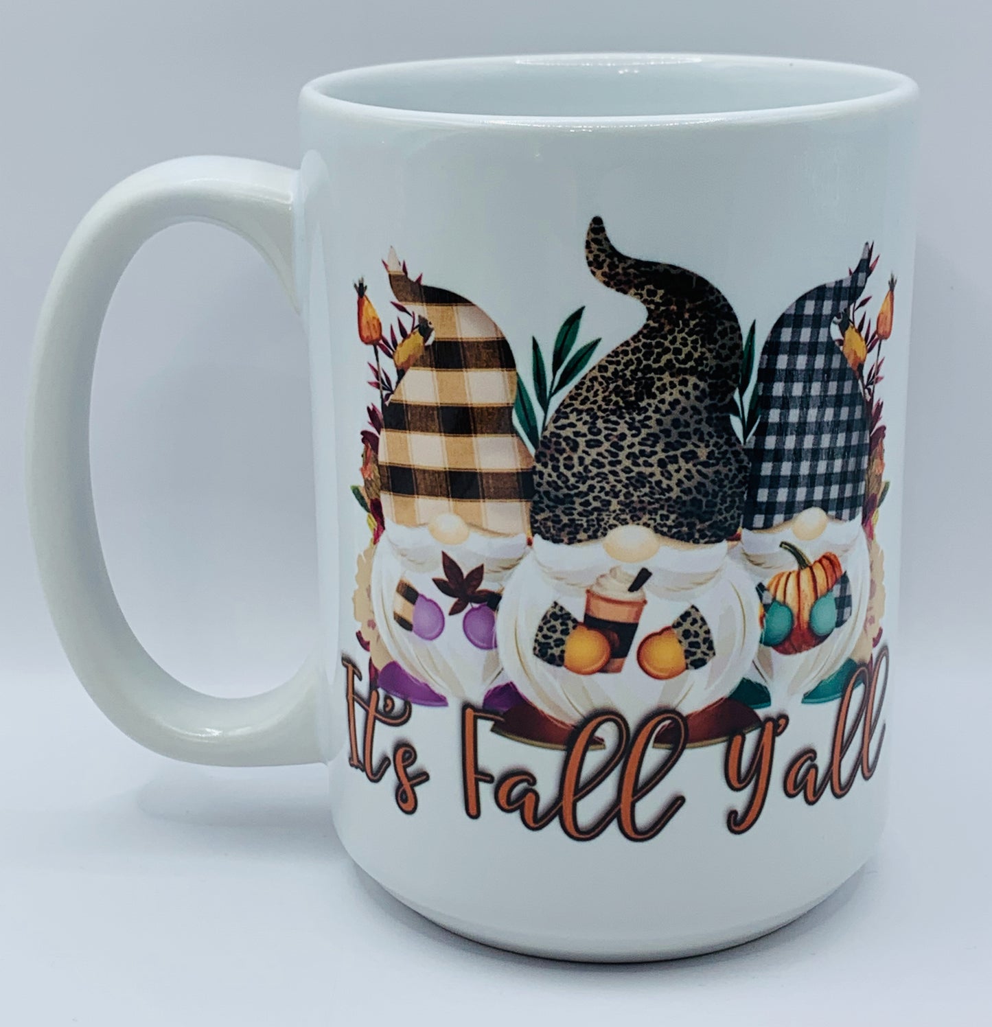 Gnome It's Fall Y'all mug