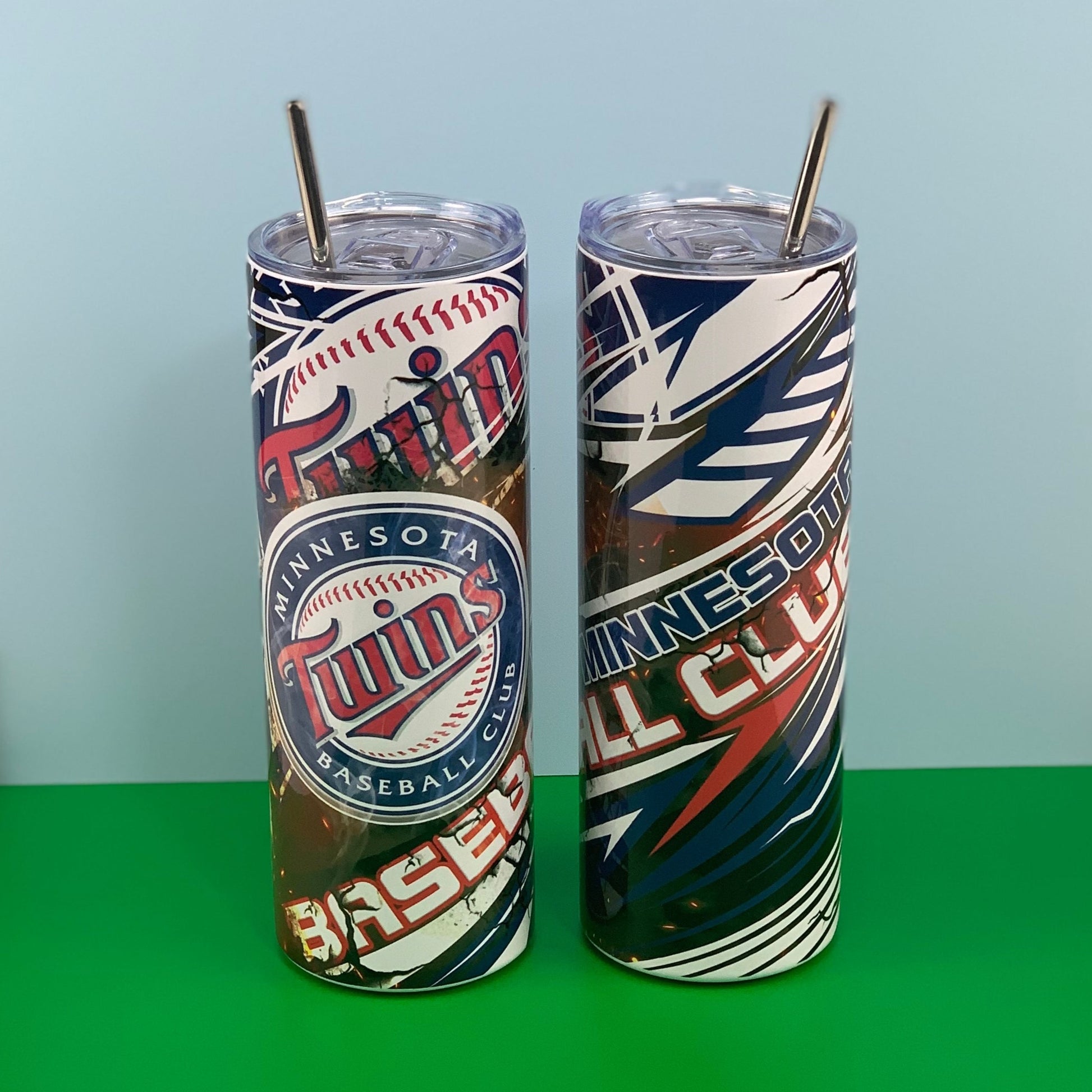 Minnesota twins baseball tumbler