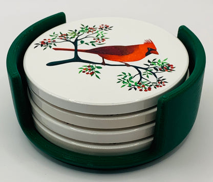 red cardinal green holder