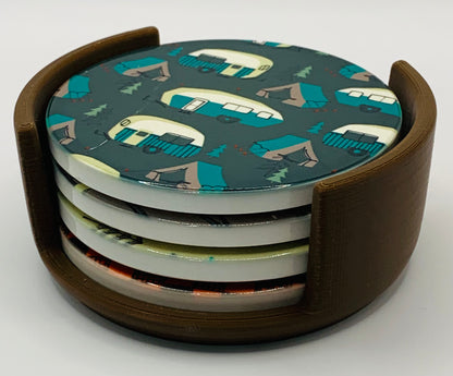 camping brown holder