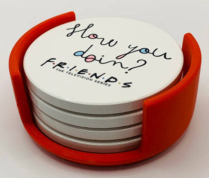 friends phrases red holder