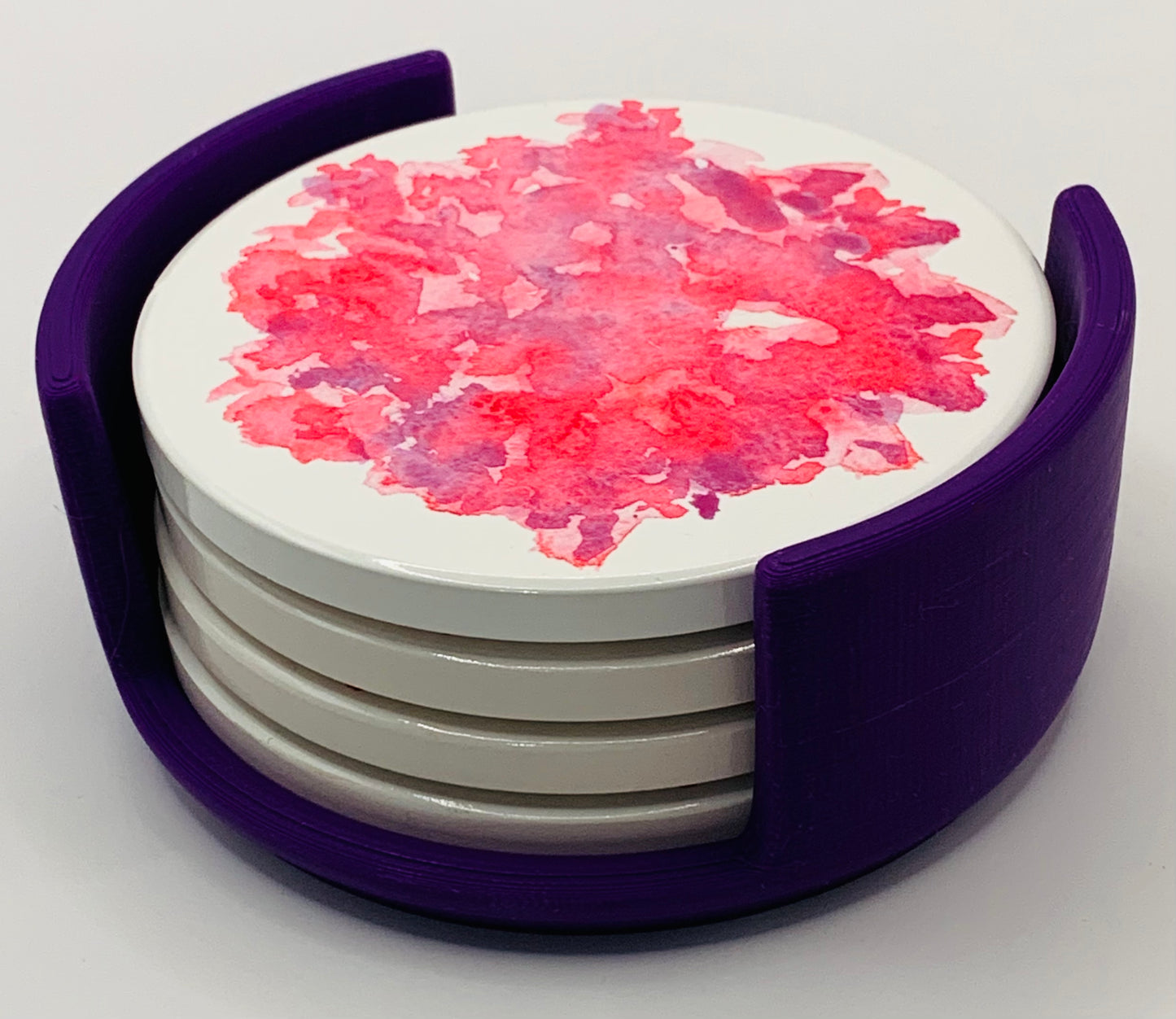red and pink blush purple holder
