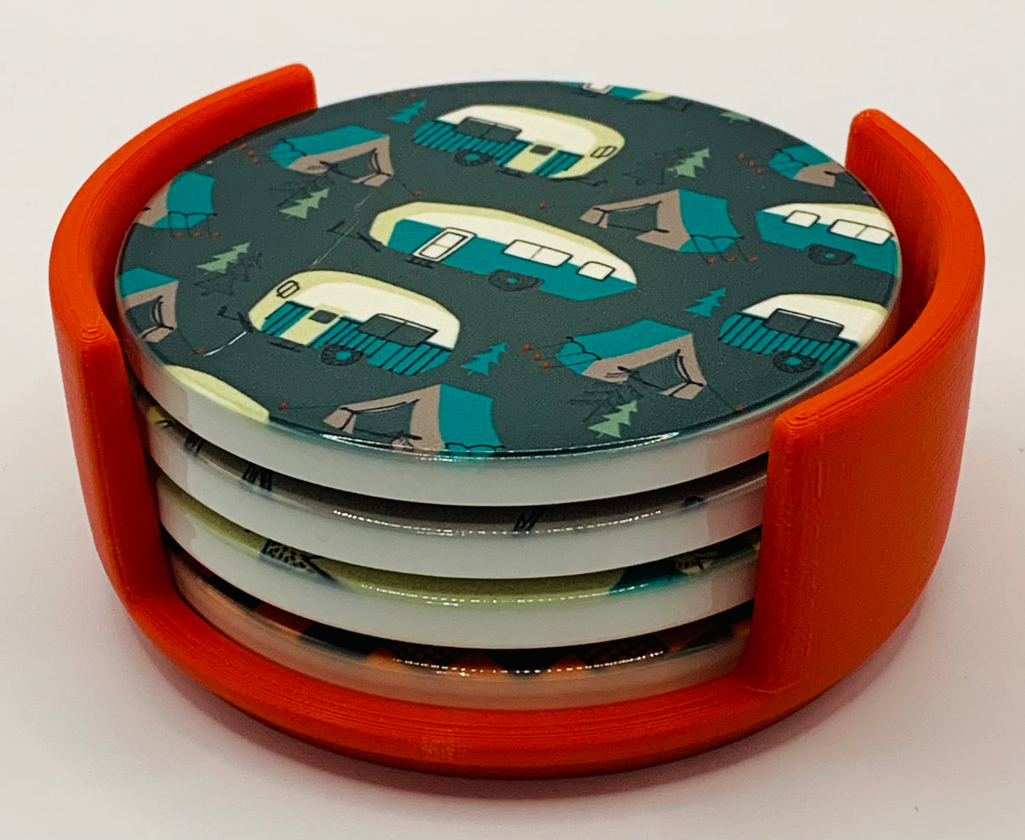 camping red holder