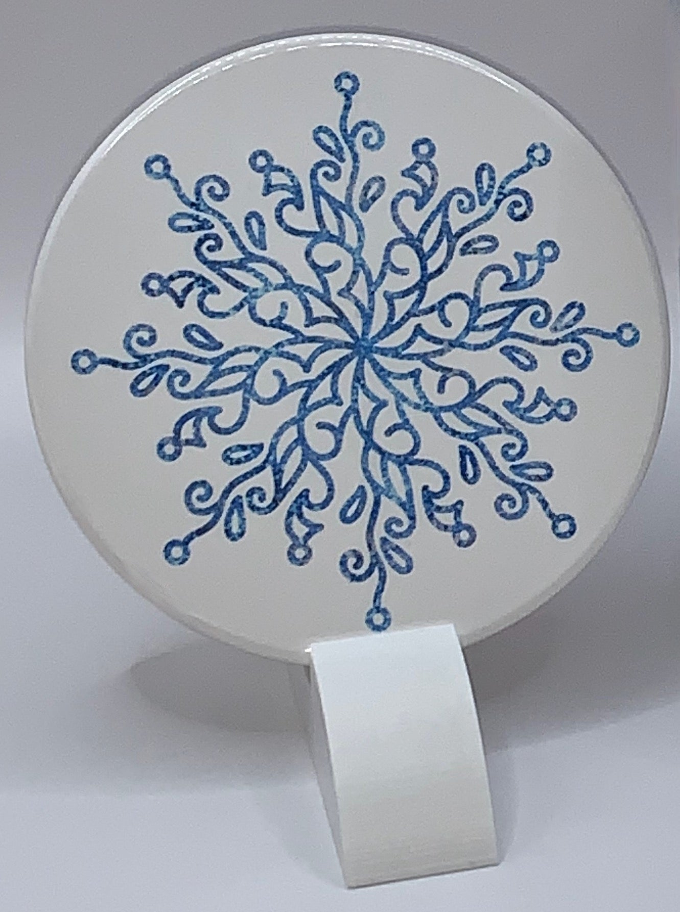 blue ornate snowflake