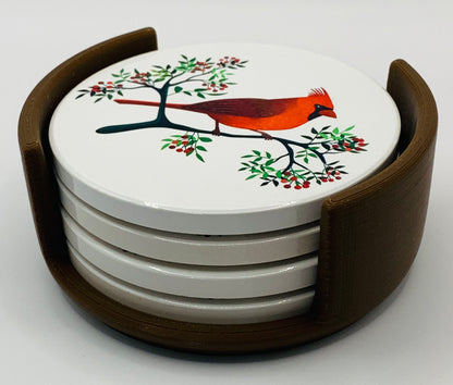 red cardinal brown holder