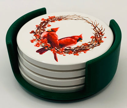 cardinal berry green holder