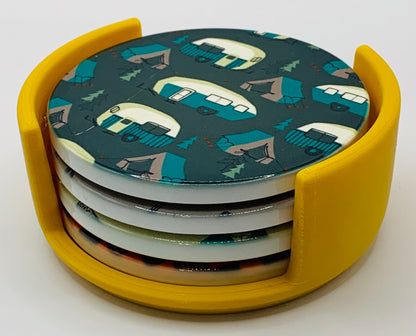 camping yellow holder
