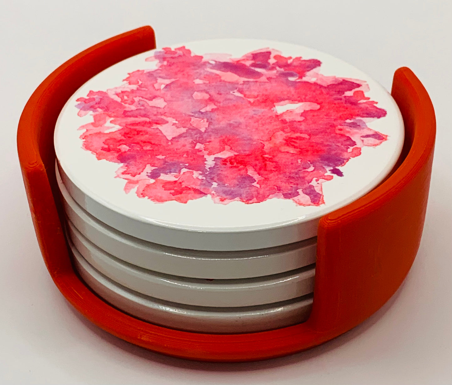 red and pink blush red holder
