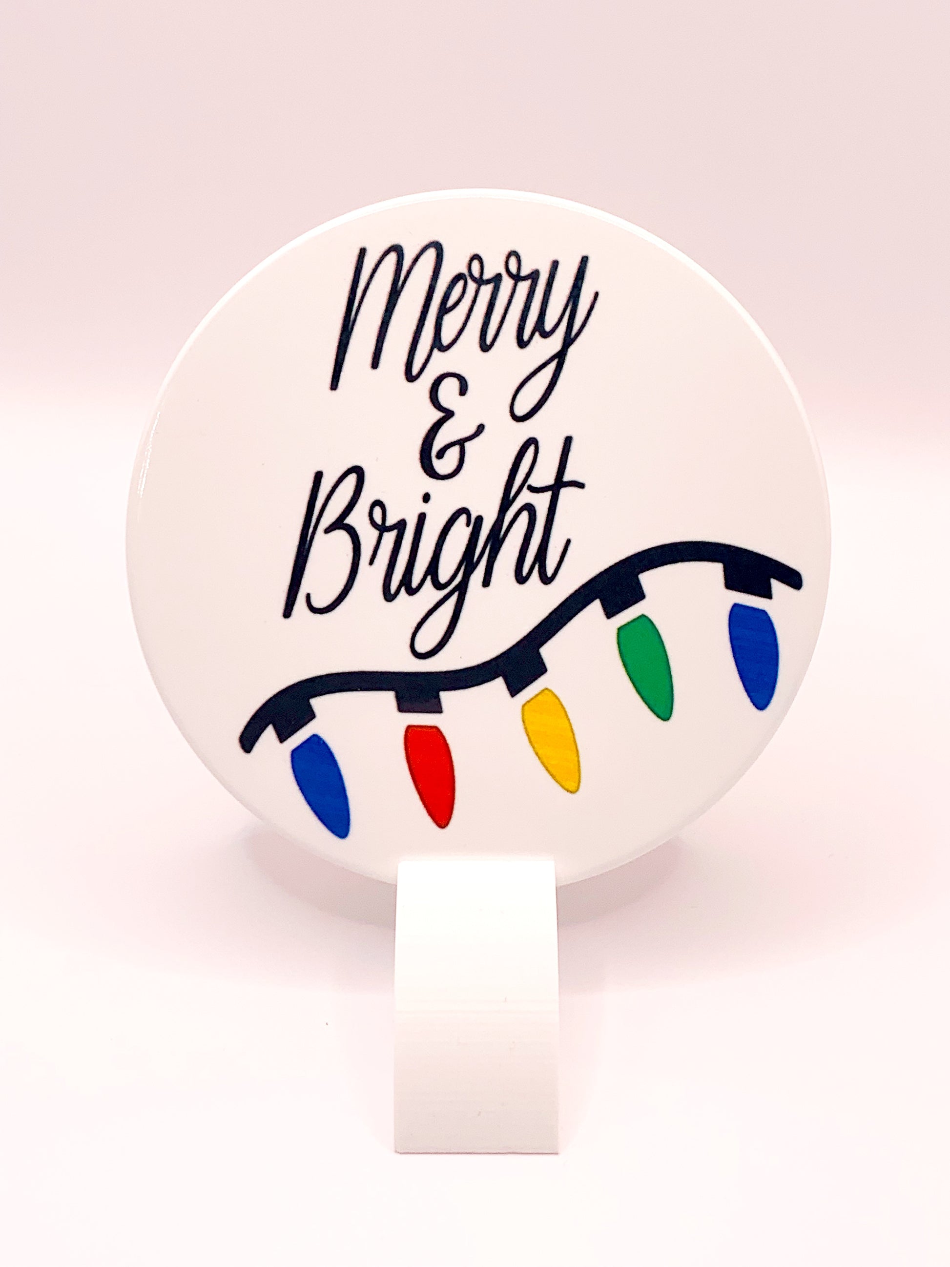 Merry & Bright coaster